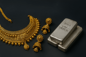 चांदी की चकाचौंध! कीमतों ने बनाया नया रिकॉर्ड शादियों के सीज़न से पहले सोने-चांदी की चकाचौंध!