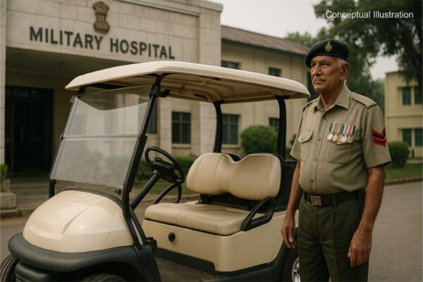 अब सेना अस्पताल में पूर्व सैनिकों को मिलेगी गोल्फ कार्ट की सुविधा