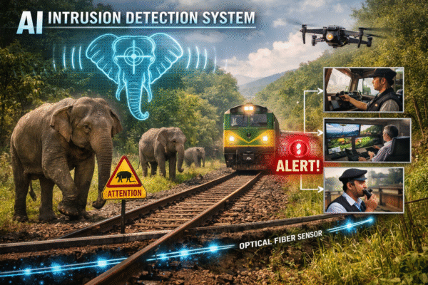 उत्तराखंड: AI से रोकी जाएंगी रेल–हाथी दुर्घटनाएं