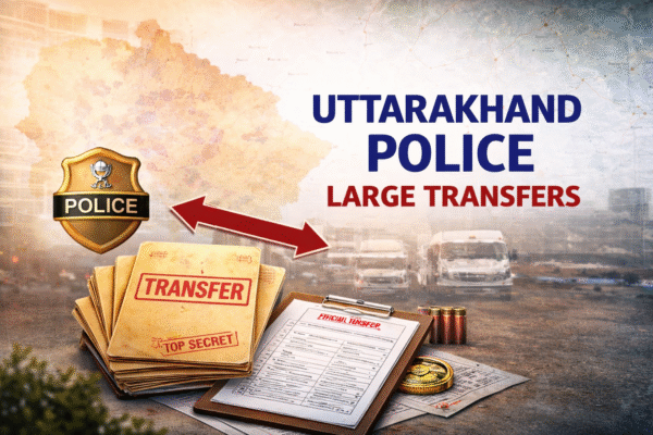 Uttarakhand Police में बड़ा फेरबदल, 20 अधिकारियों के तबादले, देहरादून में SSP बदले