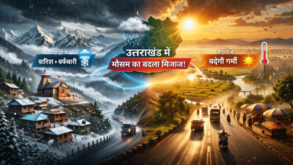 Uttarakhand weather: पहाड़ों में बारिश-बर्फबारी के आसार, मैदानी इलाकों में बढ़ेगी गर्मी