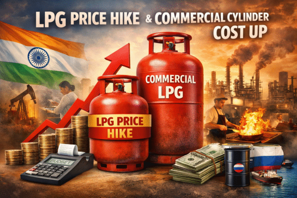 LPG Cylinder महंगा: घरेलू गैस 60 रुपये और कमर्शियल 115 रुपये तक बढ़ी