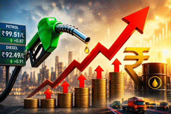 Petrol Diesel Price Hike: फिर बढ़े तेल के दाम, पेट्रोल 99.51 और डीजल 92.49 रुपये प्रति लीटर