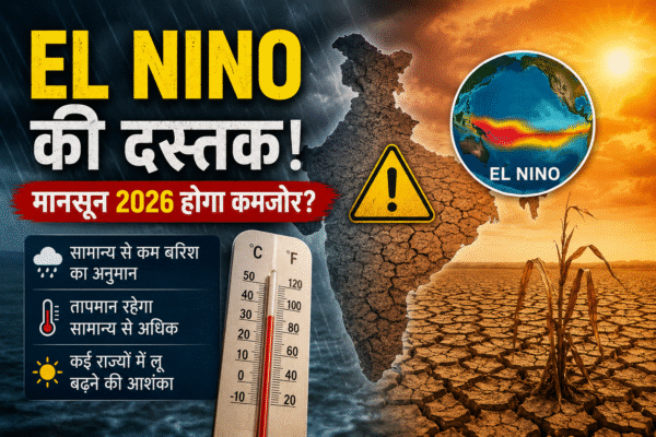 El Nino का खतरा मंडराया, मानसून 2026 पर बढ़ी चिंता