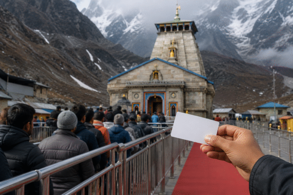 केदारनाथ सुगम दर्शन सुविधा के तहत 1100 रुपये शुल्क पर VIP दर्शन व्यवस्था।