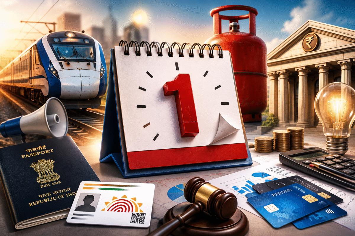 1 July Rule Changes 2026: 1 जुलाई से बदल जाएंगे ये 7 बड़े नियम, बैंक, LPG, रेलवे, आधार और पासपोर्ट से जुड़े अपडेट जानिए