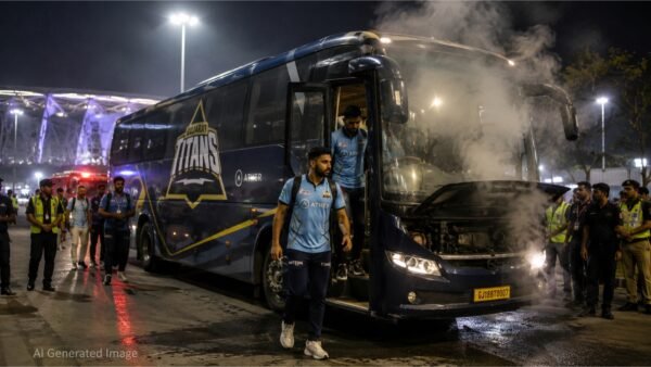 Gujarat Titans Bus Fire: IPL 2026 फाइनल के बाद टला बड़ा हादसा