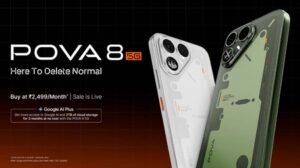 POVA 8 भारत में लॉन्च: 8000mAh बैटरी, 144Hz डिस्प्ले और AI फीचर्स से मचाएगा धमाल POVA 8 भारत में लॉन्च, 8000mAh बैटरी और 144Hz डिस्प्ले के साथ मिलेगा दमदार अनुभव