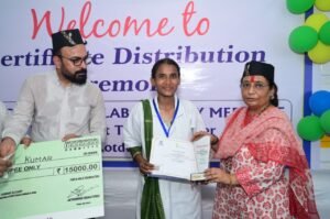 डॉ. लाल पैथोलॉजी लैब फ्लेबोटोमिस्ट ट्रेनिंग सेंटर में प्रशिक्षुओं को प्रमाण-पत्र, प्लेसमेंट पत्र एवं छात्रवृत्ति प्रदान कोटद्वार में फ्लेबोटोमिस्ट ट्रेनिंग सेंटर के प्रशिक्षुओं को मिले प्रमाण-पत्र और प्लेसमेंट लेटर
