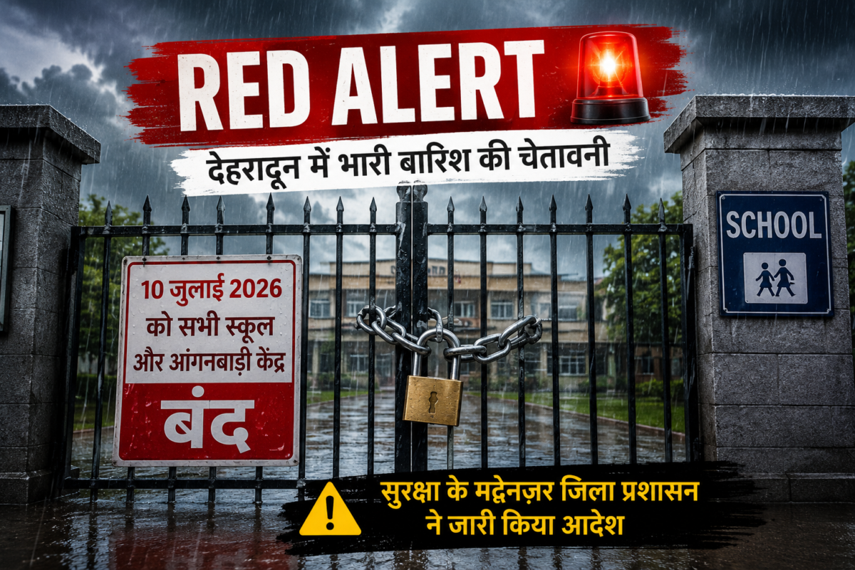 Red Alert के बीच देहरादून में स्कूल बंद करने का जिलाधिकारी का आदेश