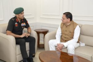 मुख्यमंत्री से महानिदेशक एनसीसी ने की शिष्टाचार भेंट, उत्तराखण्ड में एनसीसी के विस्तार एवं आधुनिक आधारभूत संरचना के विकास पर हुई महत्वपूर्ण चर्चा 5_6 aug
