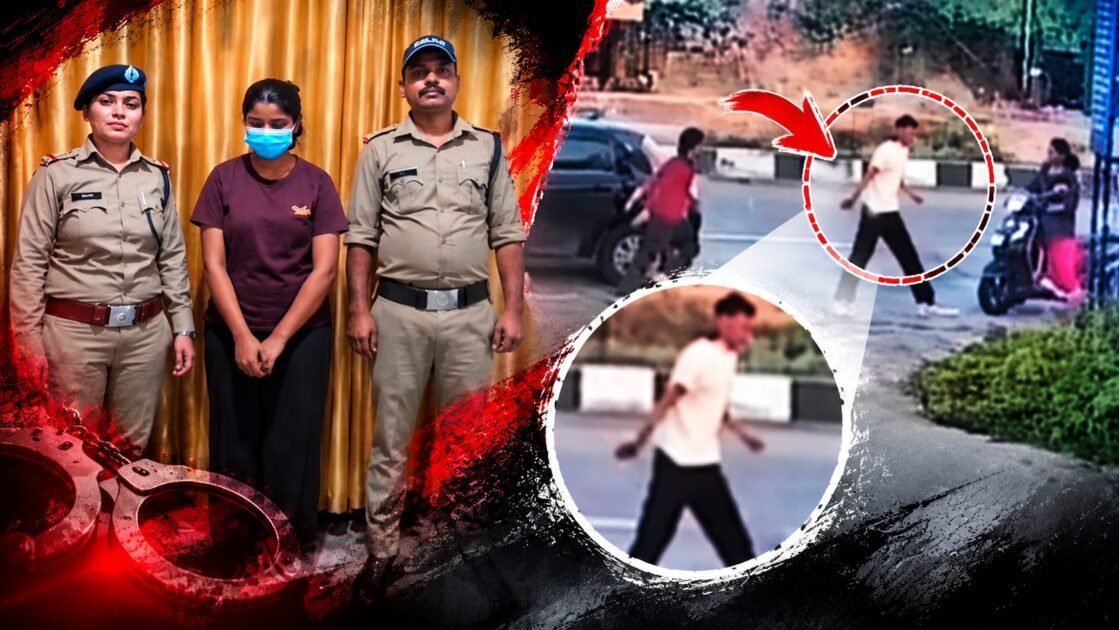 देहरादून महिला अपहरण प्रयास मामले में गिरफ्तार 19 वर्षीय युवती पुलिस के साथ