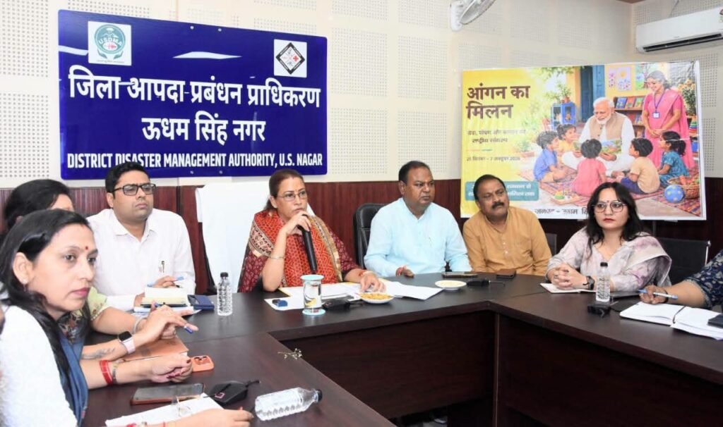 महिला सशक्तिकरण एवं बाल विकाश मंत्री रेखा आर्या ने की “आंगन का मिलन”कार्यक्रम के सफल आयोजन को लेकर जनपद स्तरीय अधिकारियो के साथ बैठक, आयोजन को सफल बनाने के दिए दिशा निर्देश